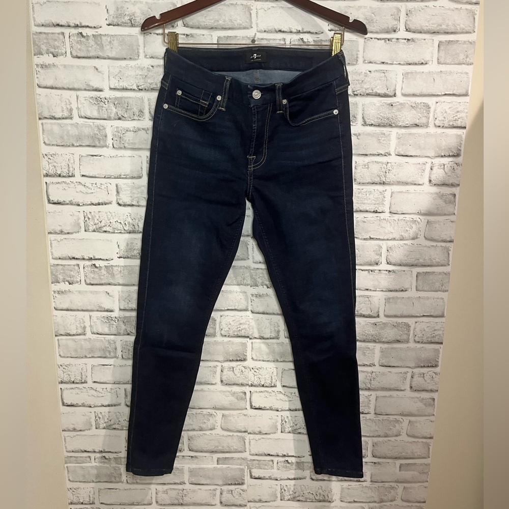 NWOT 7 For All Mankind by Free People dark wash skinny jean​​​​​​​